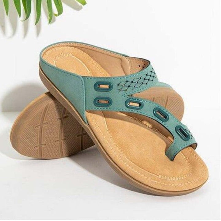 Leah | Damen Orthopädische Sandalen – Dreifache Gewölbestütze, Memory-Sohle & Stilvoll