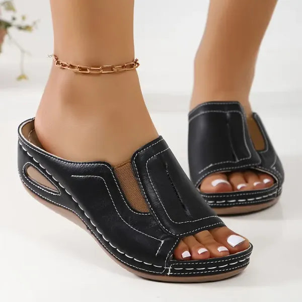 Camilla | Damen Orthopädische Sandalen – Offener Rücken, Atmungsaktiv & Stilvoll