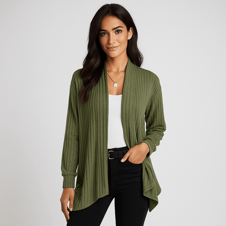 Damen Strickjacke – Offener Schnitt, Atmungsaktiv & Vielseitig