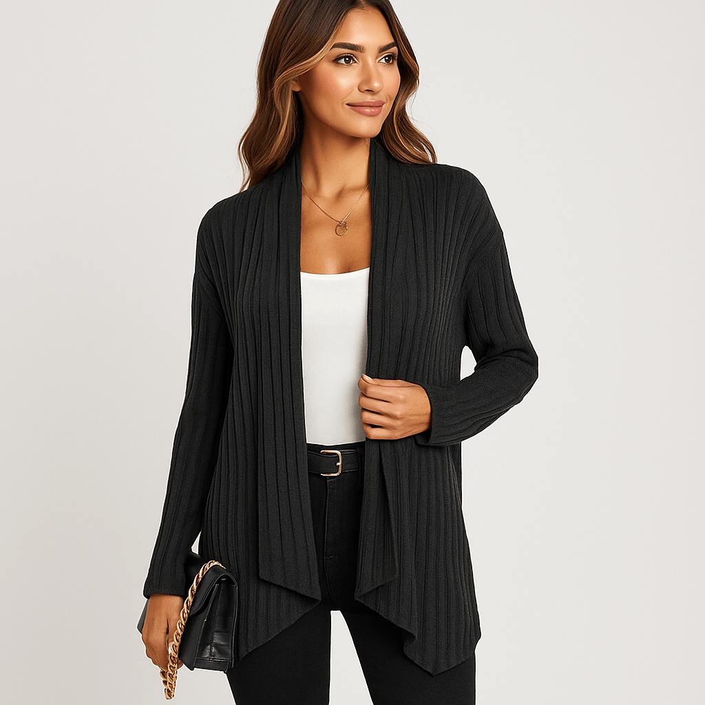 Damen Strickjacke – Offener Schnitt, Atmungsaktiv & Vielseitig