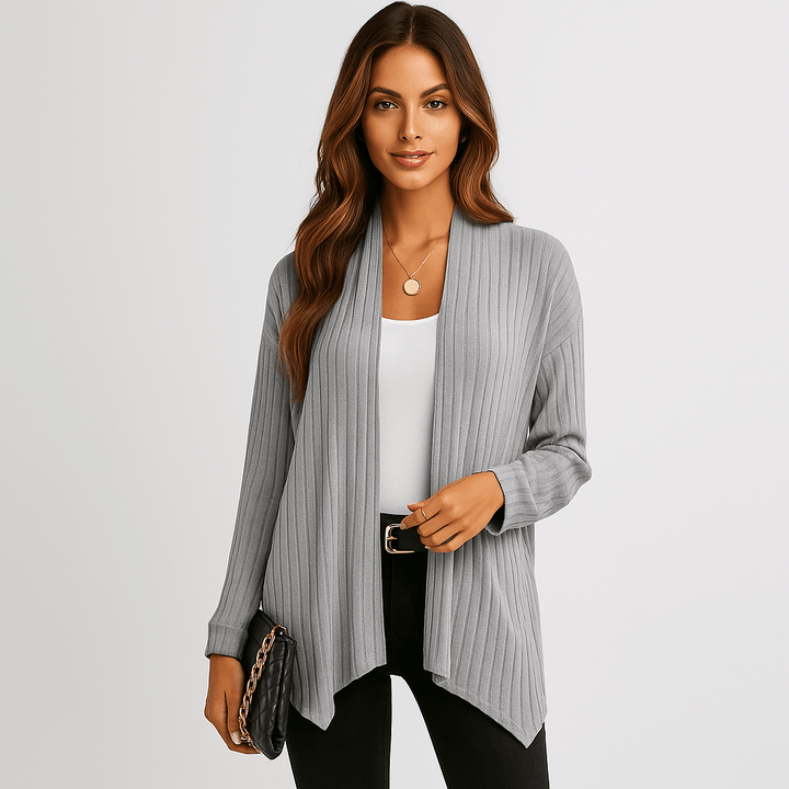 Damen Strickjacke – Offener Schnitt, Atmungsaktiv & Vielseitig