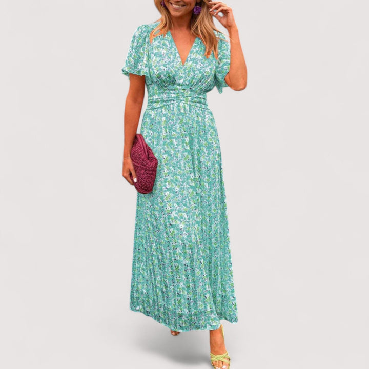 Malou™ | Klassisches V-Ausschnitt Kleid