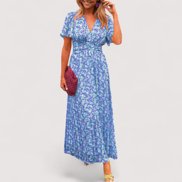 Malou™ | Klassisches V-Ausschnitt Kleid