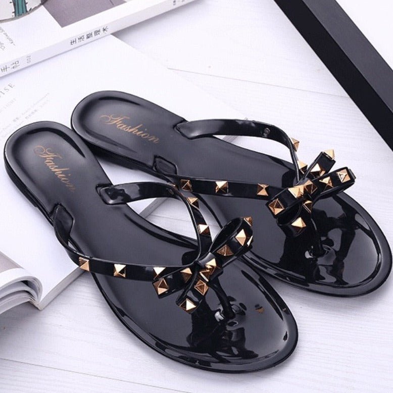Emily | Damen Sandalen mit Nieten & Schnalle – Trendig, Verspielt & Bequem