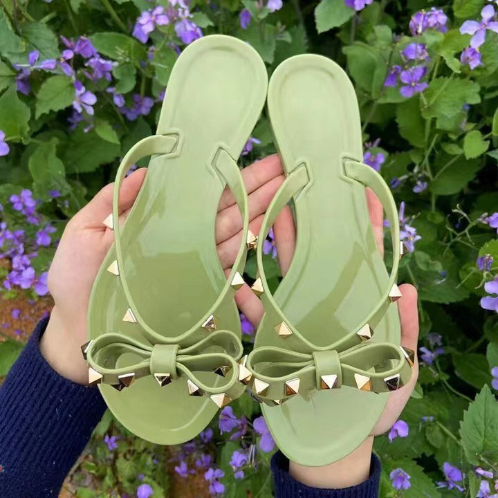Emily | Damen Sandalen mit Nieten & Schnalle – Trendig, Verspielt & Bequem