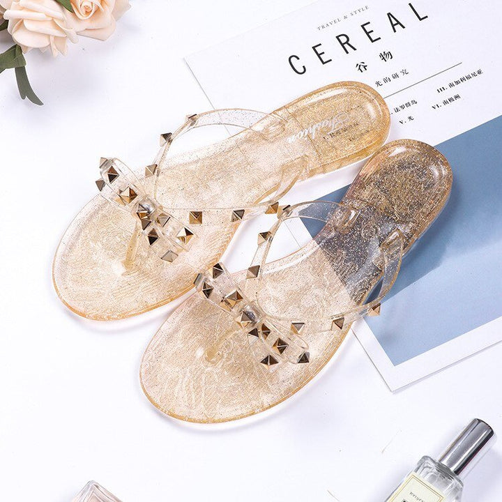 Emily | Damen Sandalen mit Nieten & Schnalle – Trendig, Verspielt & Bequem