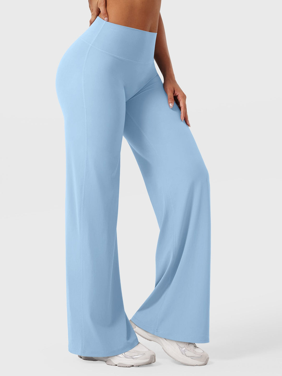 Yvonne | Damen Sommerweite Hose mit Hoher Taille