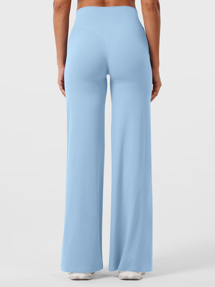 Yvonne | Damen Sommerweite Hose mit Hoher Taille