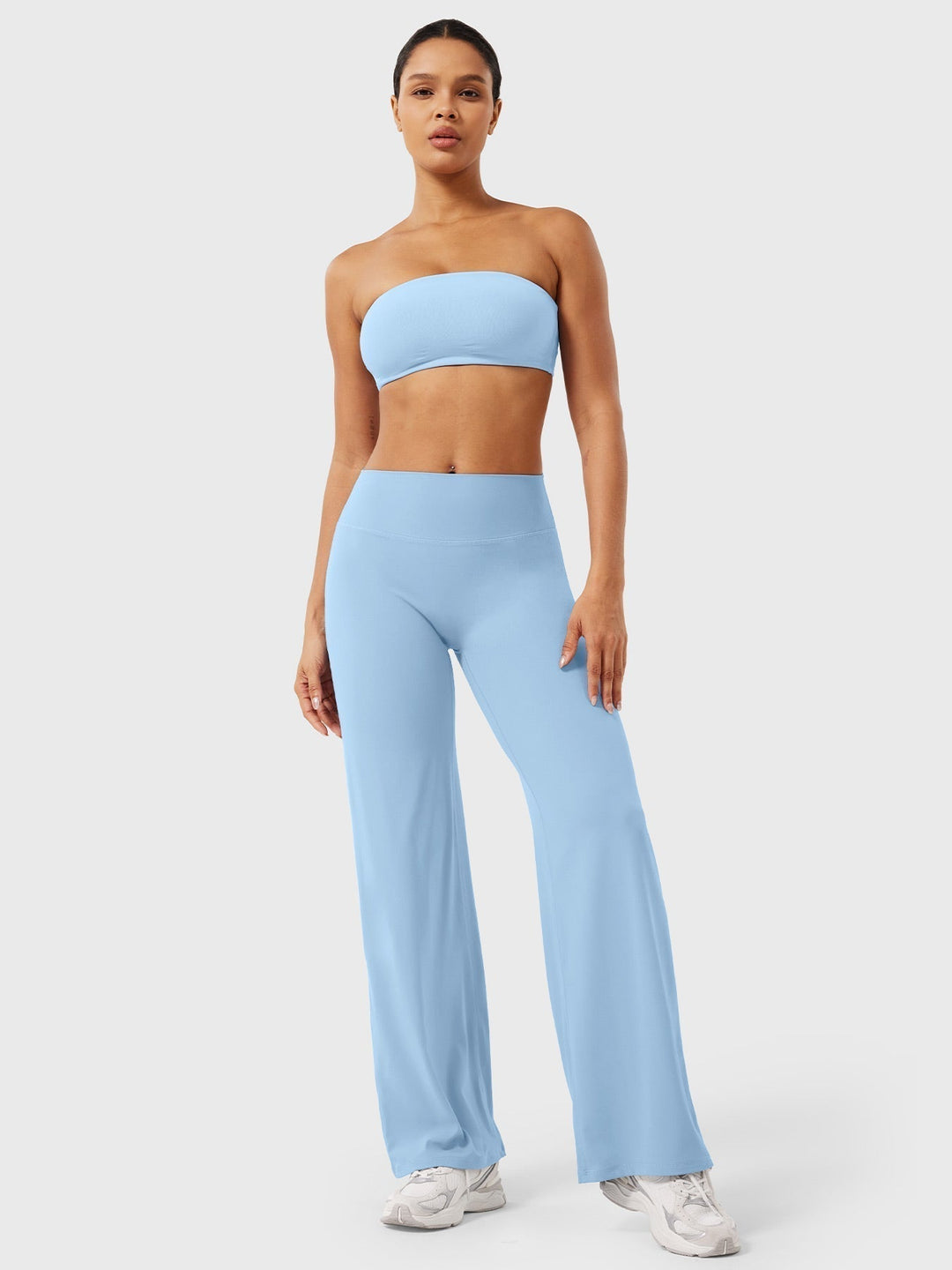 Yvonne | Damen Sommerweite Hose mit Hoher Taille