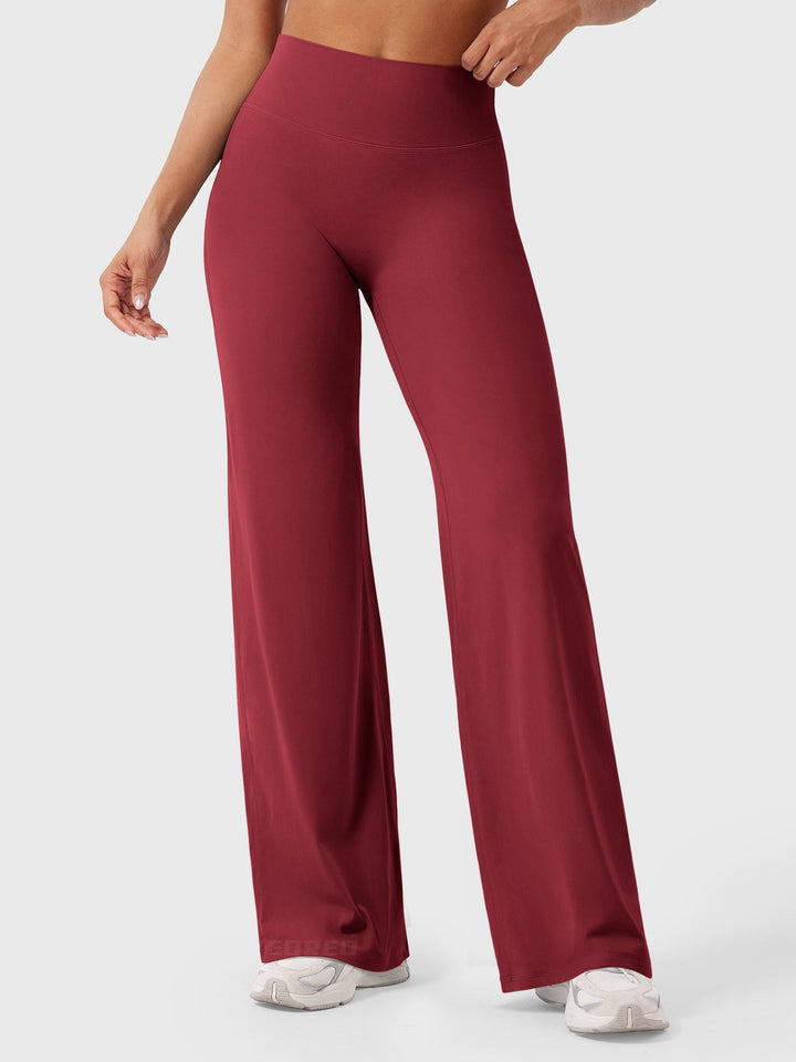 Yvonne | Damen Sommerweite Hose mit Hoher Taille