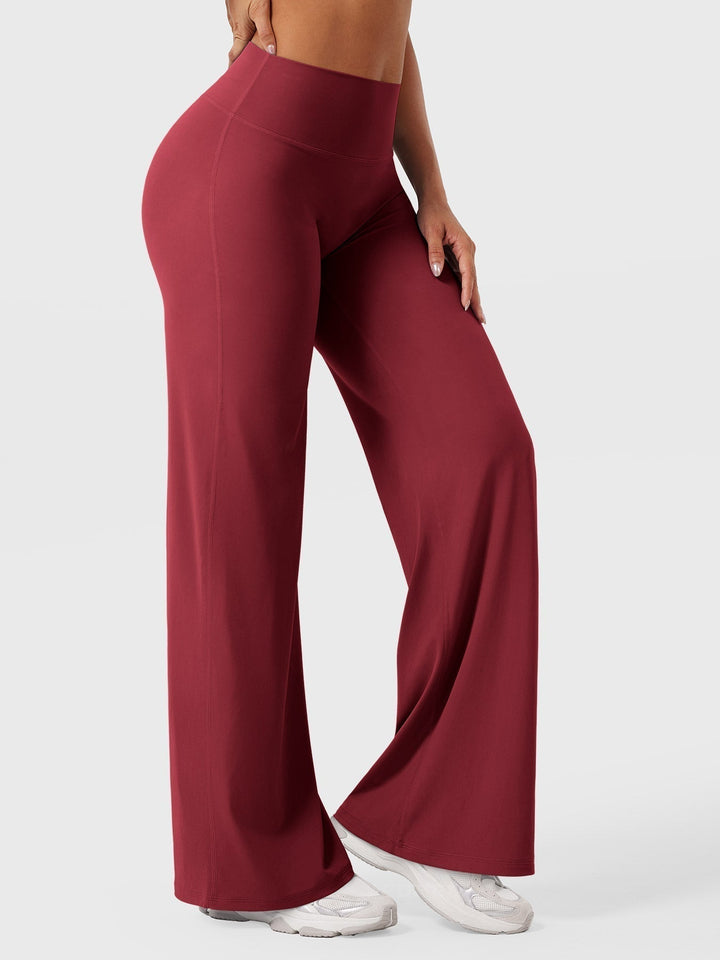 Yvonne | Damen Sommerweite Hose mit Hoher Taille