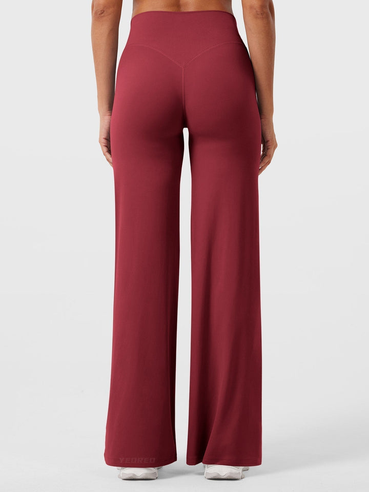 Yvonne | Damen Sommerweite Hose mit Hoher Taille