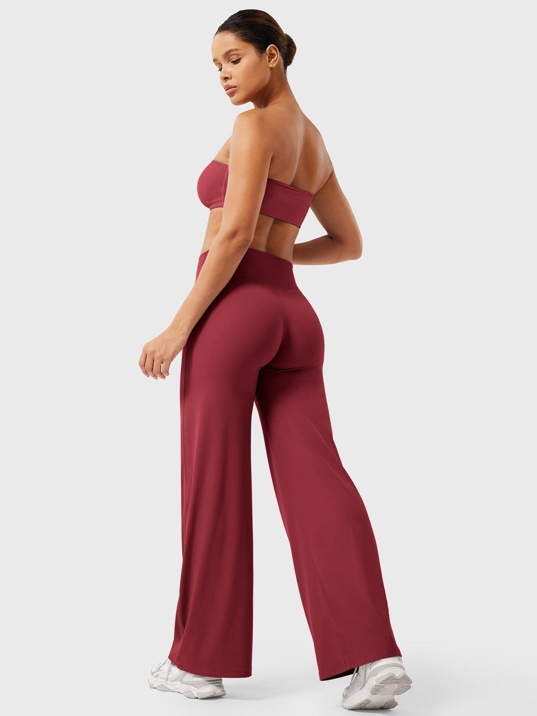 Yvonne | Damen Sommerweite Hose mit Hoher Taille