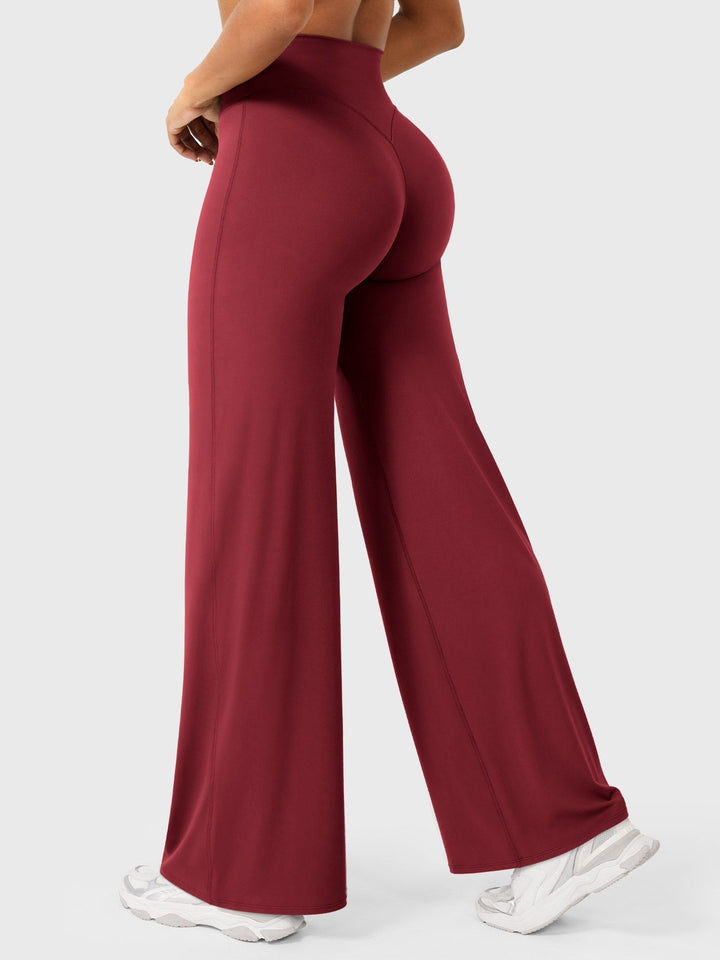 Yvonne | Damen Sommerweite Hose mit Hoher Taille