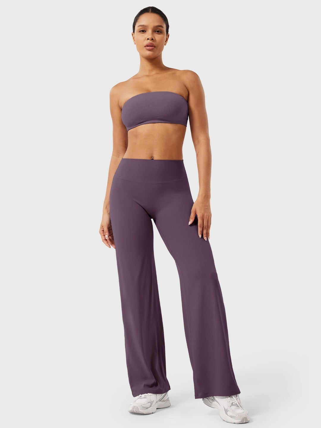 Yvonne | Damen Sommerweite Hose mit Hoher Taille
