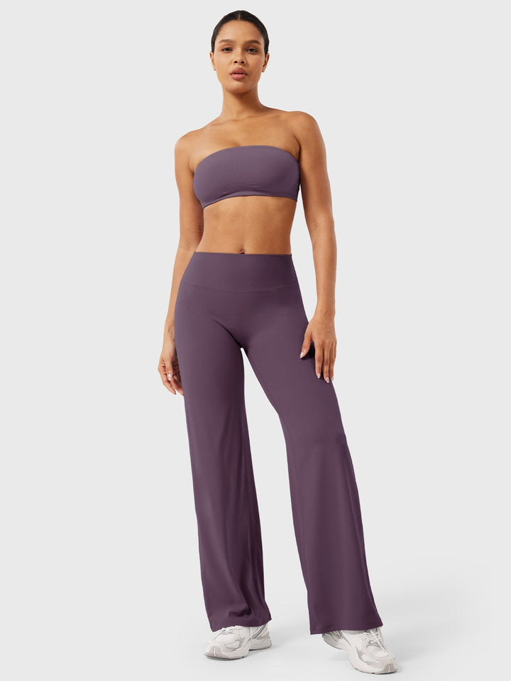 Yvonne | Damen Sommerweite Hose mit Hoher Taille