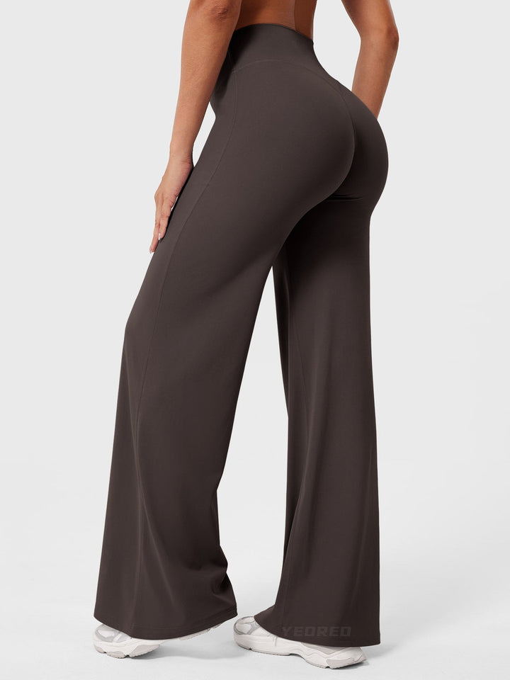 Yvonne | Damen Sommerweite Hose mit Hoher Taille