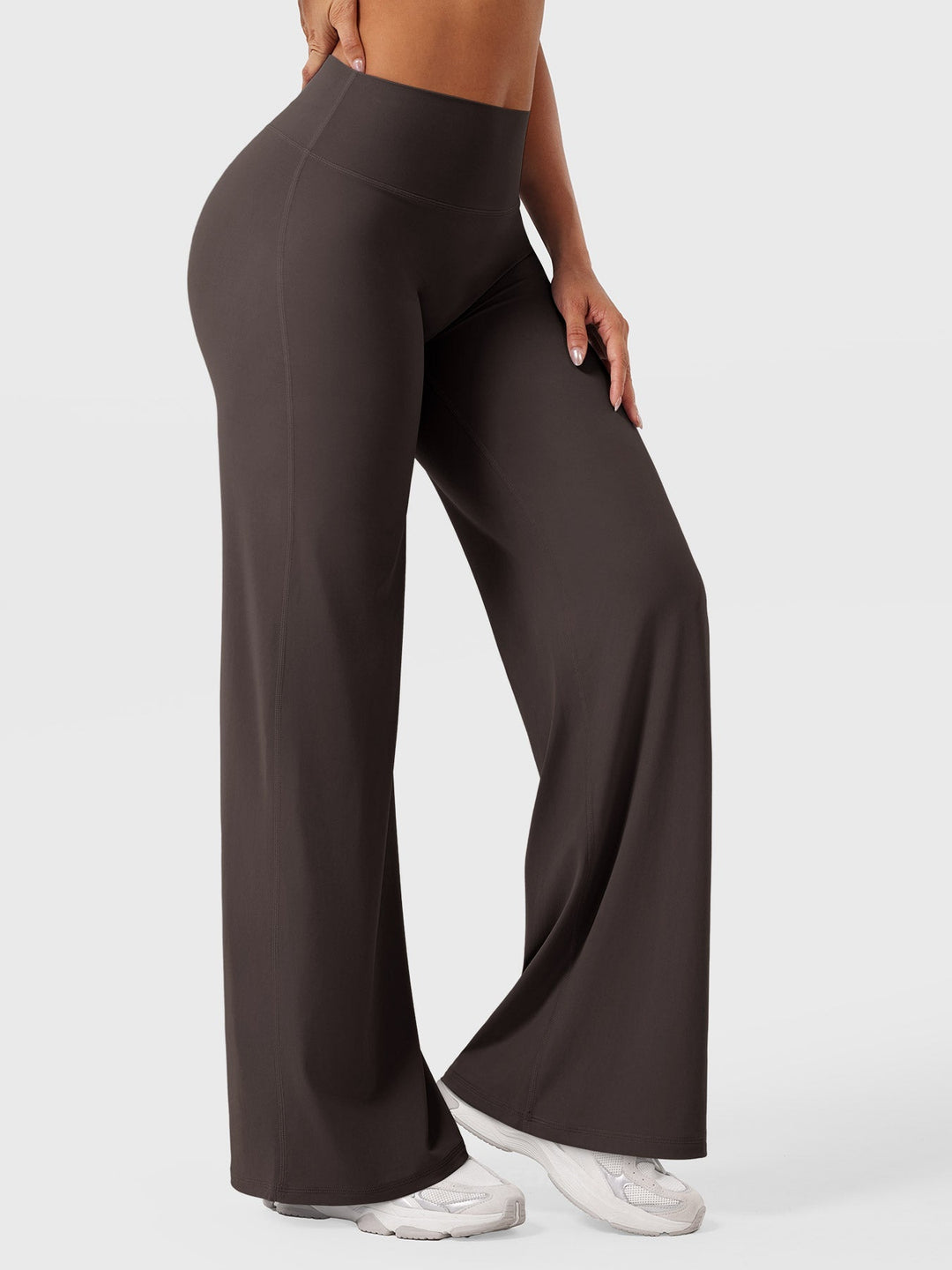 Yvonne | Damen Sommerweite Hose mit Hoher Taille