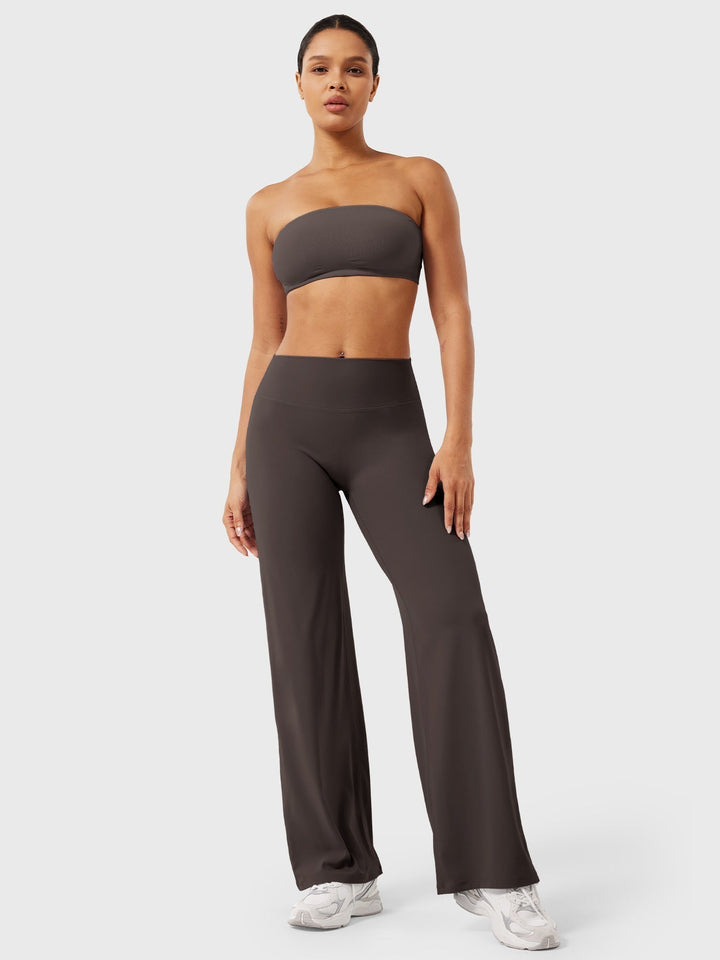 Yvonne | Damen Sommerweite Hose mit Hoher Taille