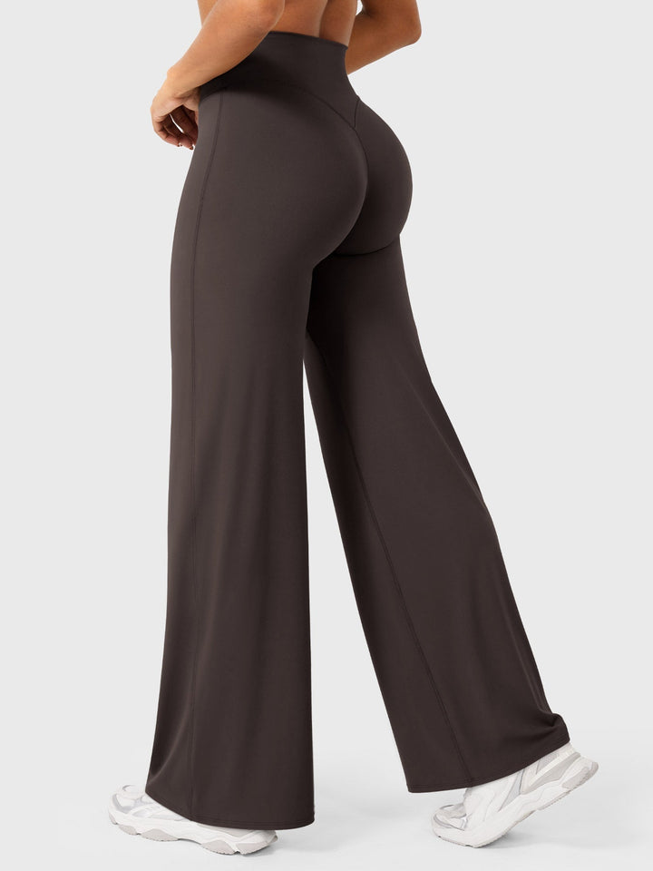 Yvonne | Damen Sommerweite Hose mit Hoher Taille