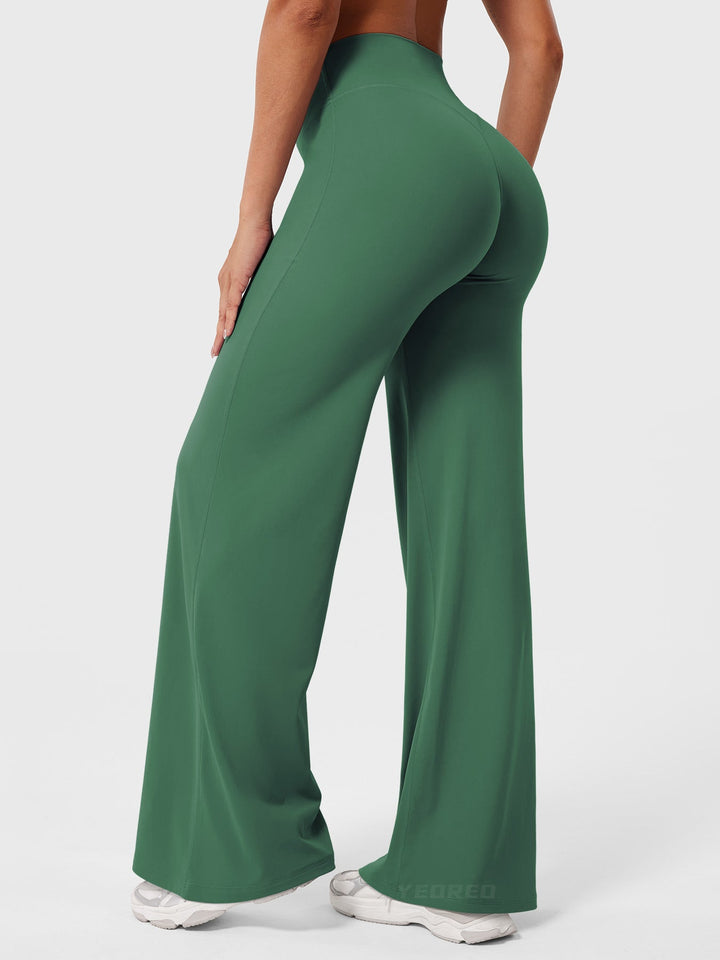 Yvonne | Damen Sommerweite Hose mit Hoher Taille