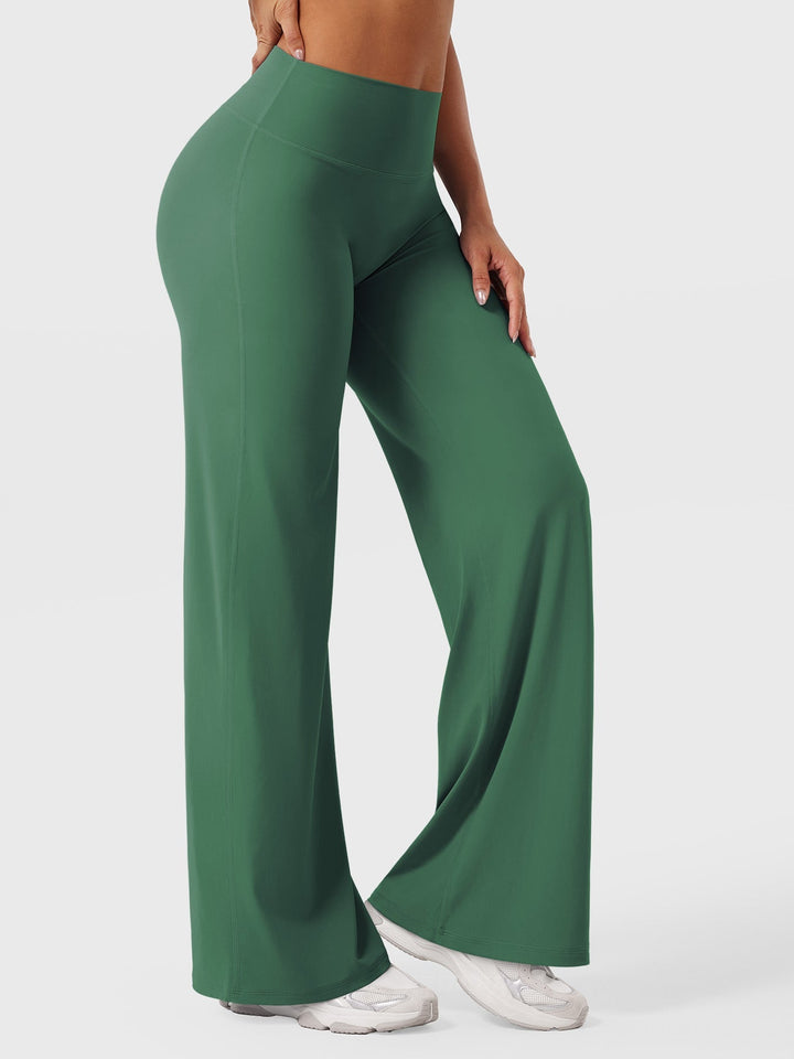 Yvonne | Damen Sommerweite Hose mit Hoher Taille