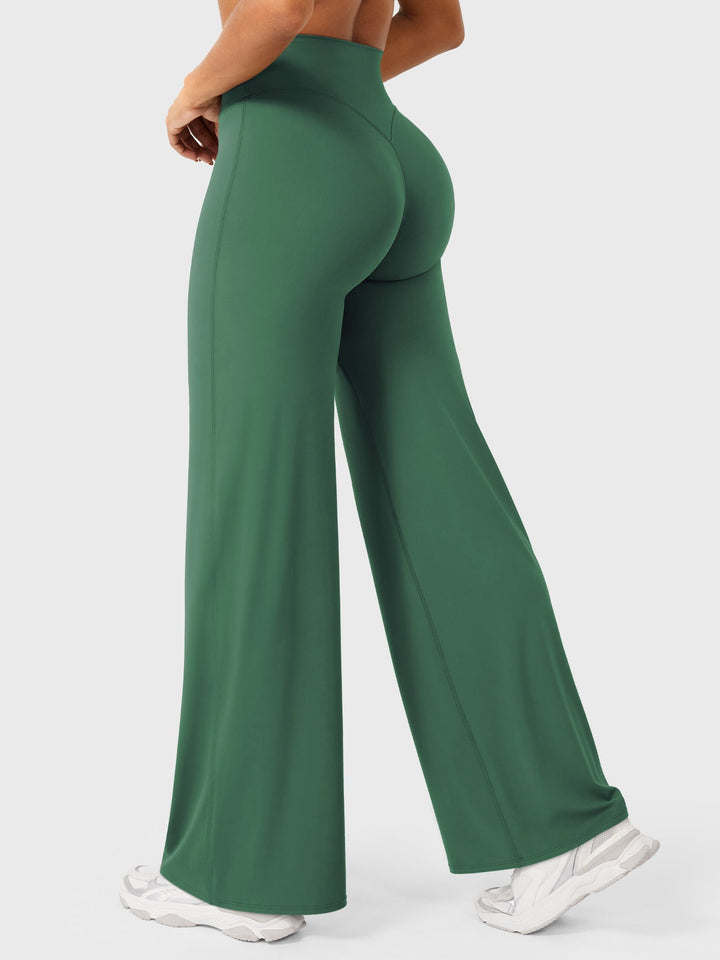 Yvonne | Damen Sommerweite Hose mit Hoher Taille