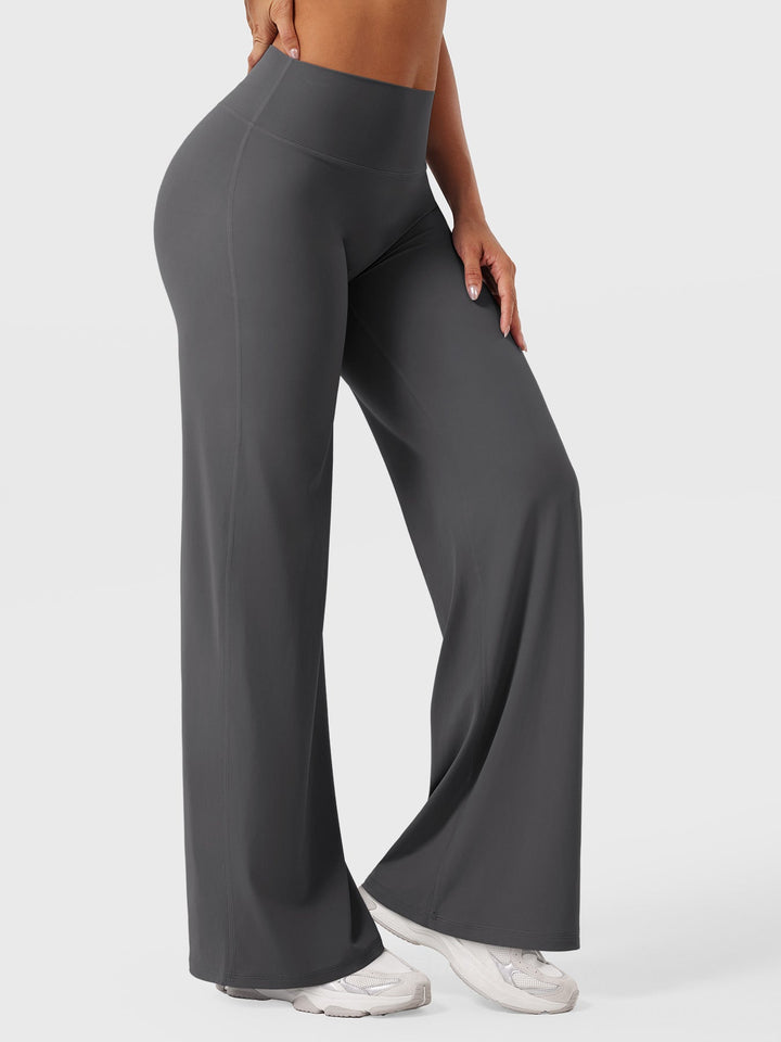 Yvonne | Damen Sommerweite Hose mit Hoher Taille