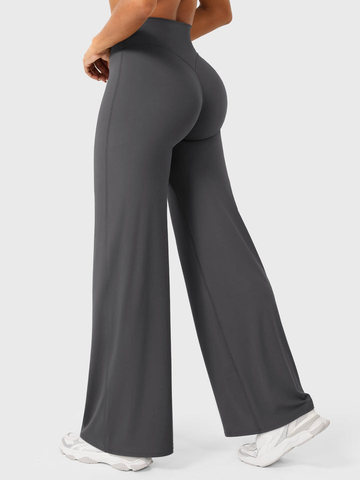 Yvonne | Damen Sommerweite Hose mit Hoher Taille