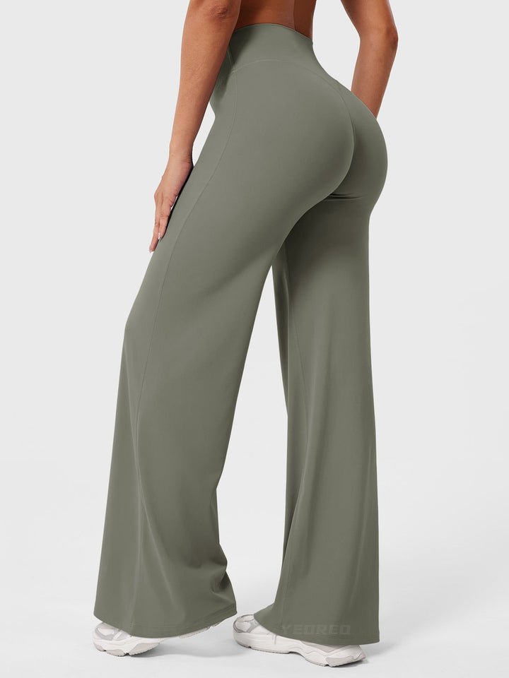 Yvonne | Damen Sommerweite Hose mit Hoher Taille