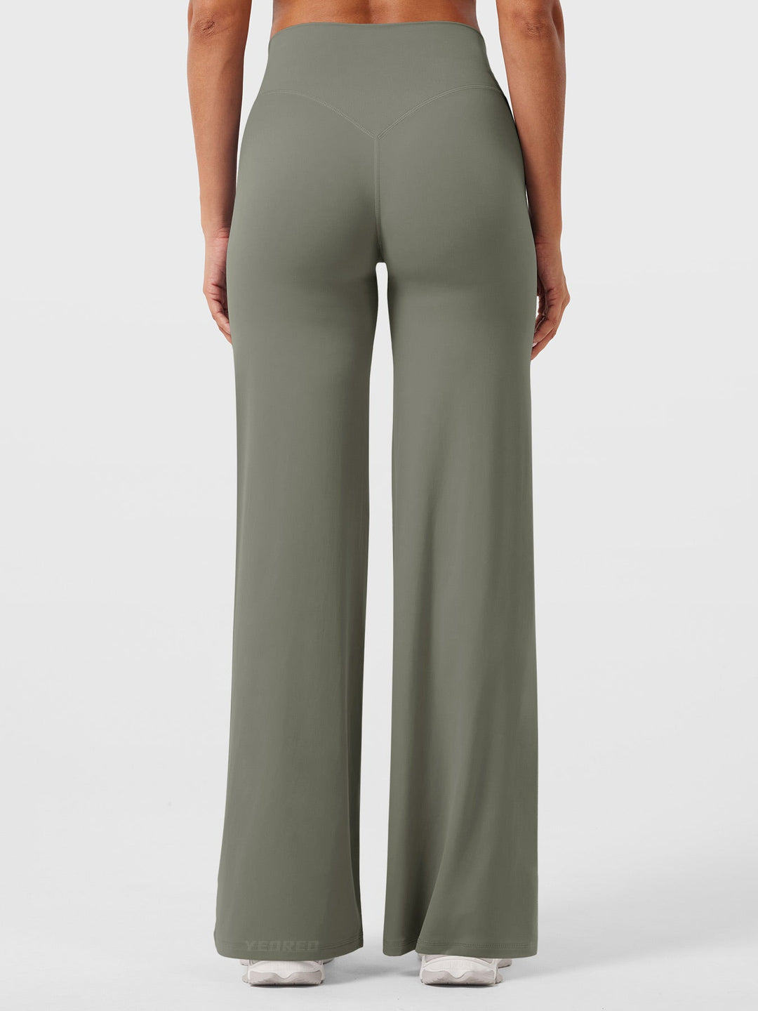 Yvonne | Damen Sommerweite Hose mit Hoher Taille