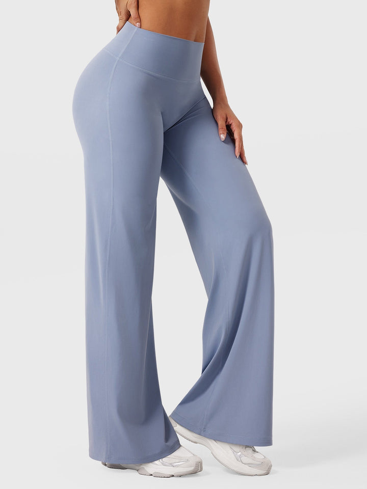 Yvonne | Damen Sommerweite Hose mit Hoher Taille