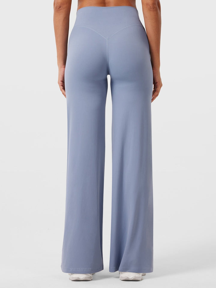 Yvonne | Damen Sommerweite Hose mit Hoher Taille