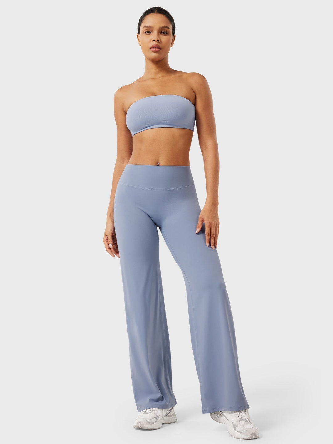 Yvonne | Damen Sommerweite Hose mit Hoher Taille