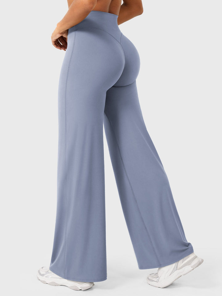 Yvonne | Damen Sommerweite Hose mit Hoher Taille