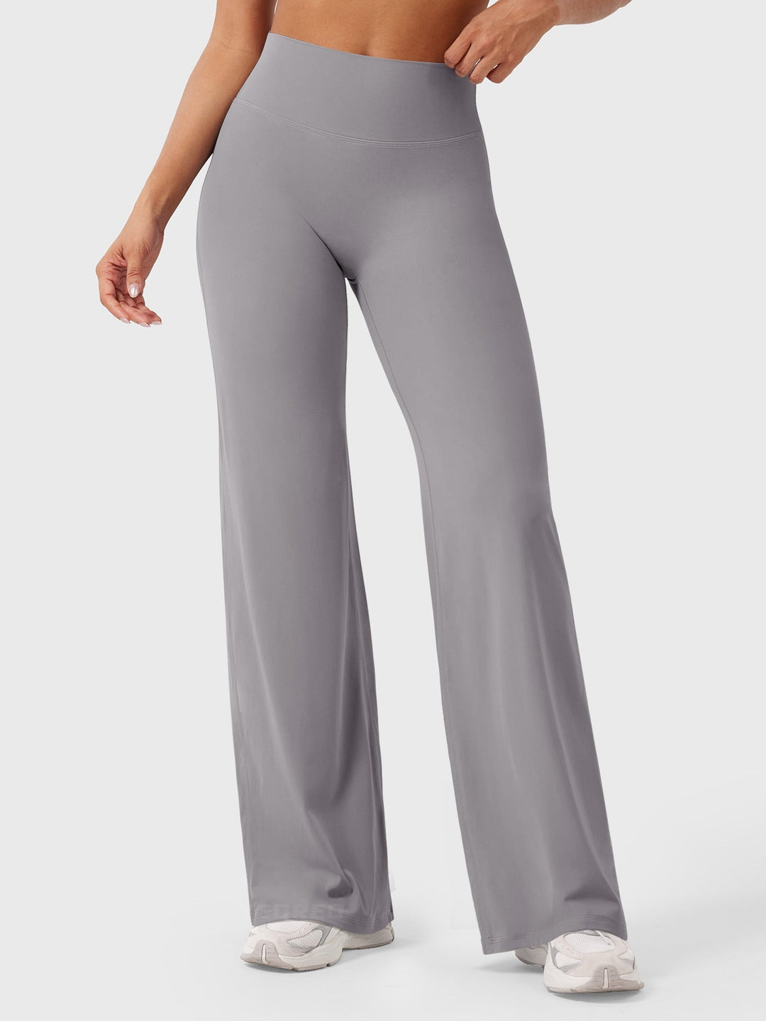 Yvonne | Damen Sommerweite Hose mit Hoher Taille
