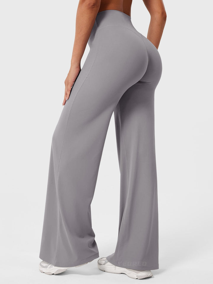 Yvonne | Damen Sommerweite Hose mit Hoher Taille