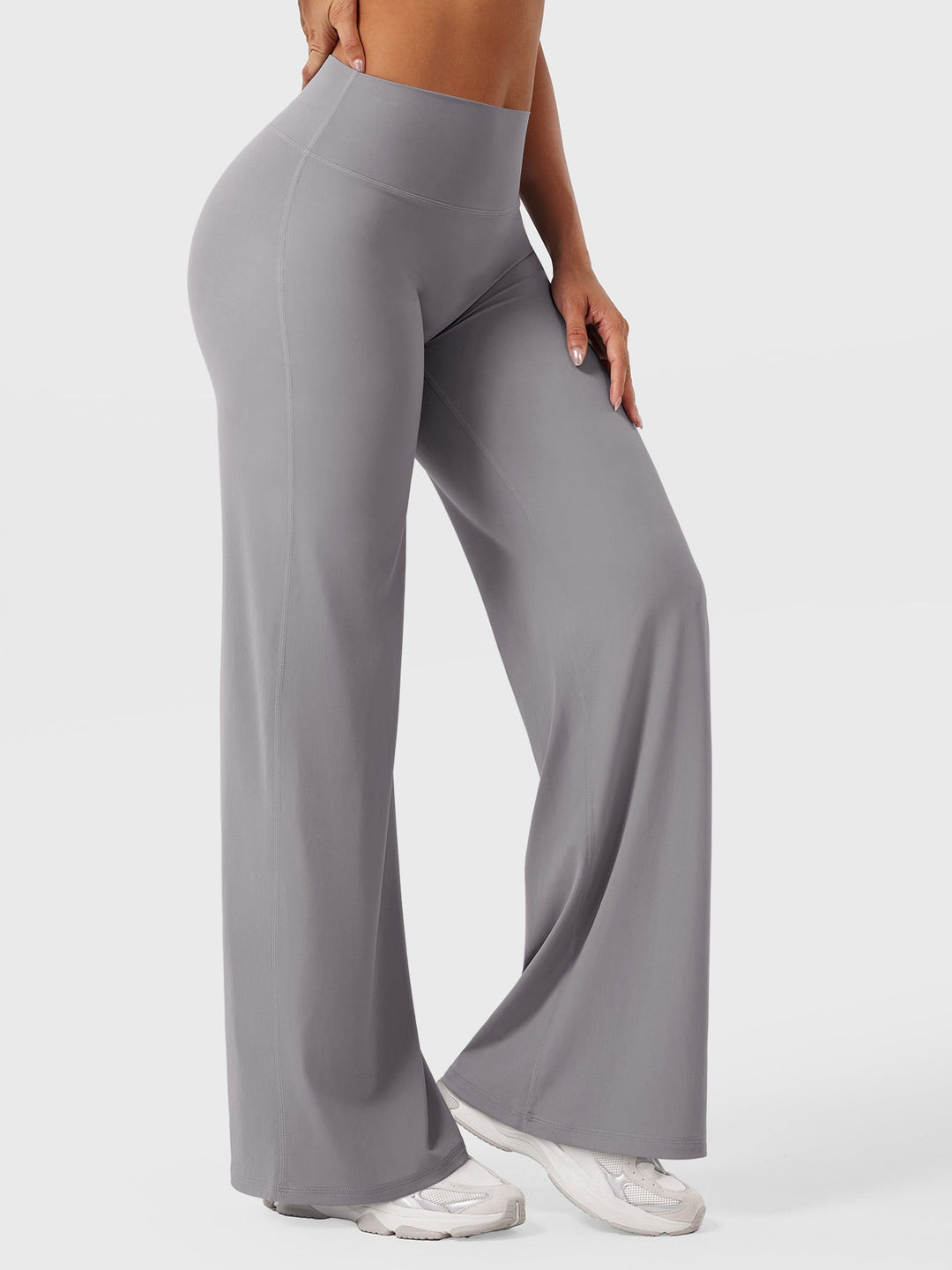 Yvonne | Damen Sommerweite Hose mit Hoher Taille