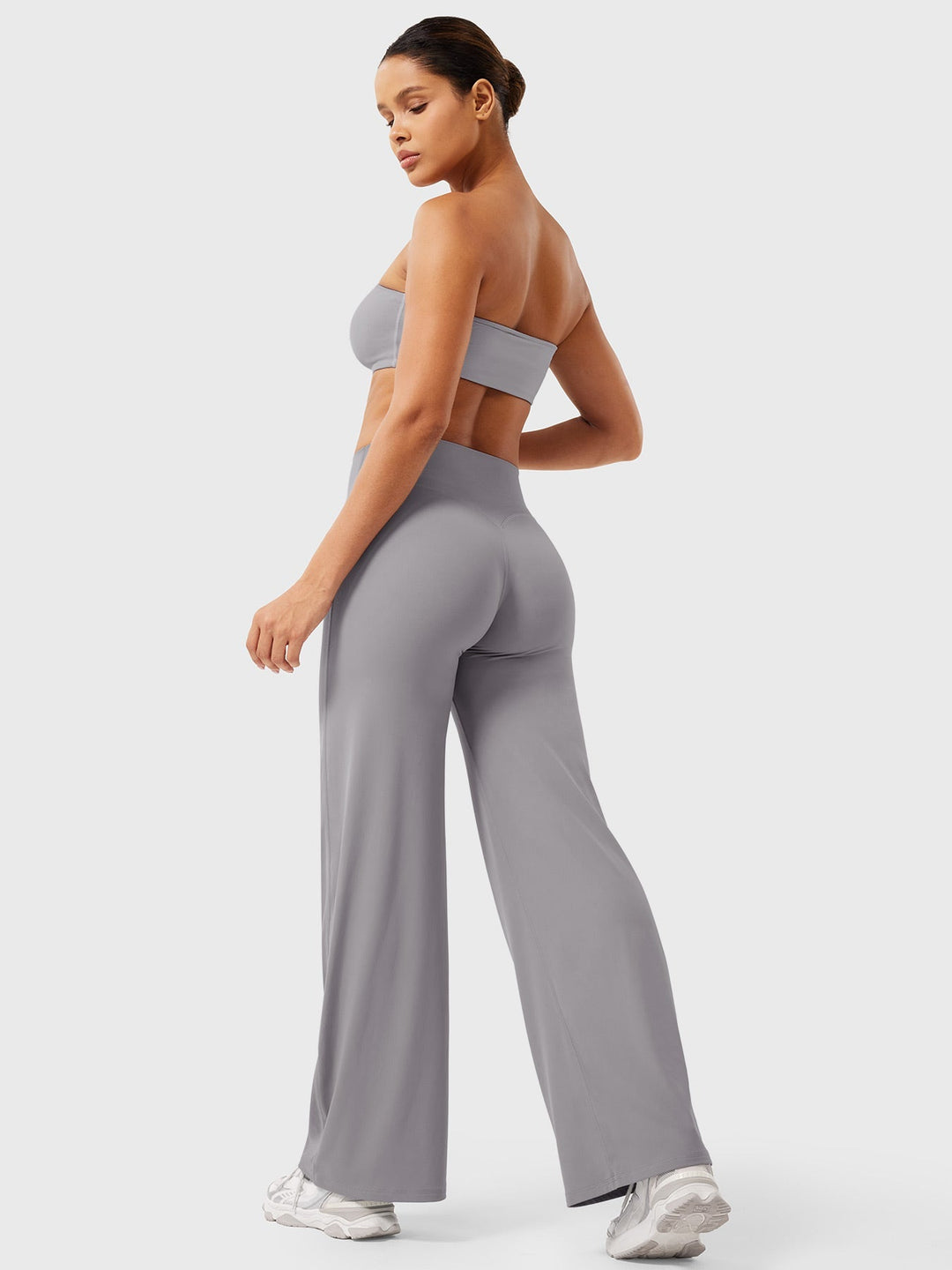 Yvonne | Damen Sommerweite Hose mit Hoher Taille