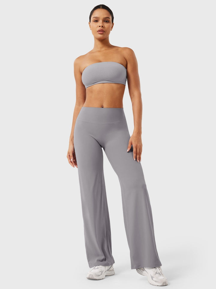 Yvonne | Damen Sommerweite Hose mit Hoher Taille