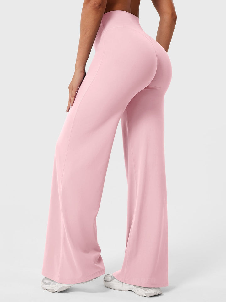 Yvonne | Damen Sommerweite Hose mit Hoher Taille