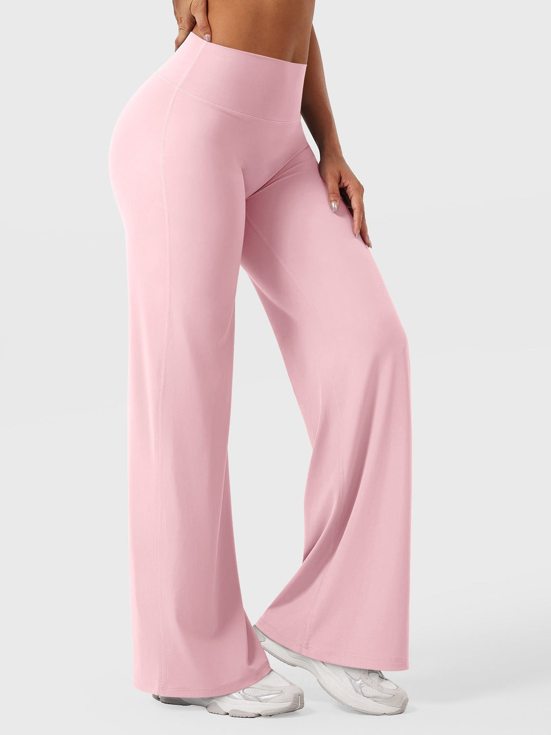 Yvonne | Damen Sommerweite Hose mit Hoher Taille