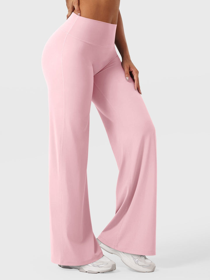 Yvonne | Damen Sommerweite Hose mit Hoher Taille