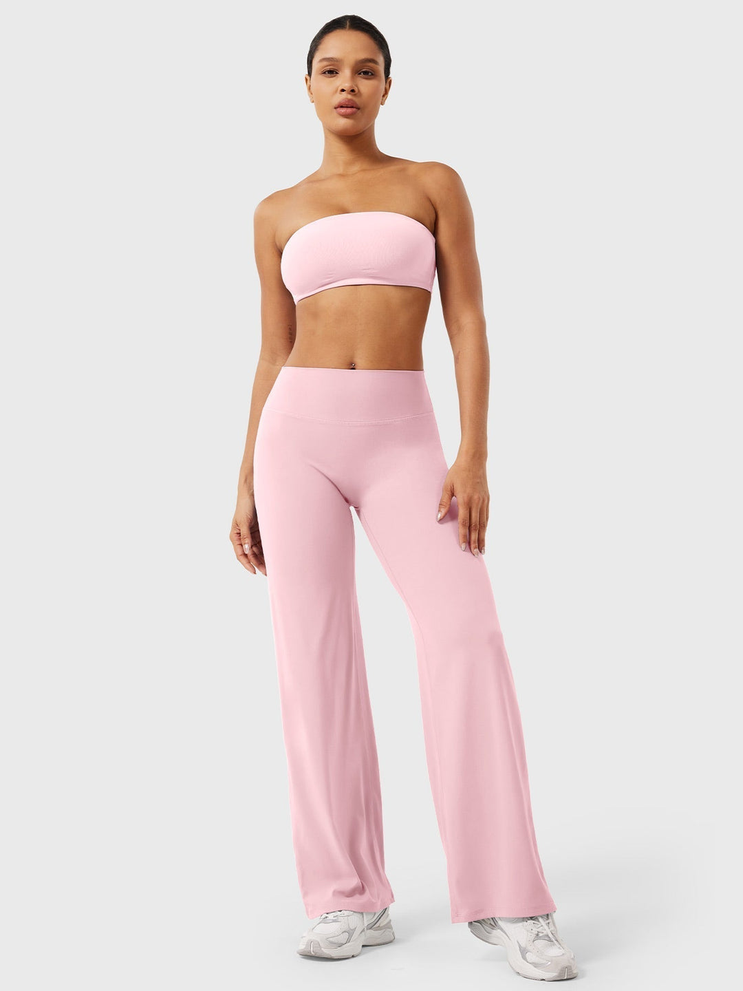Yvonne | Damen Sommerweite Hose mit Hoher Taille