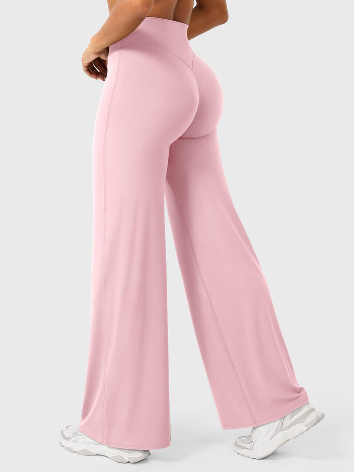 Yvonne | Damen Sommerweite Hose mit Hoher Taille