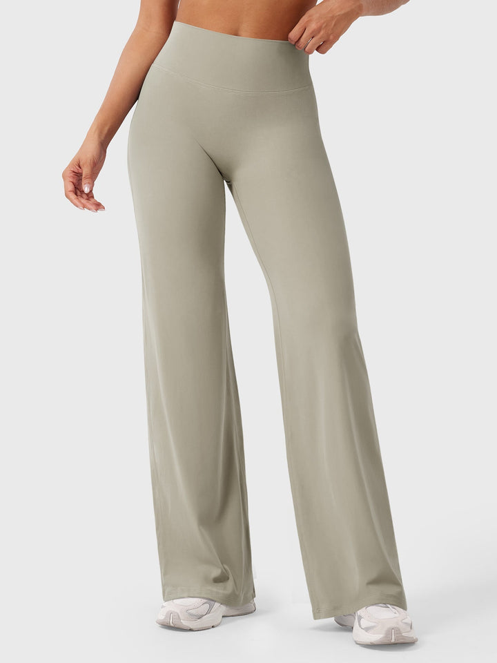 Yvonne | Damen Sommerweite Hose mit Hoher Taille