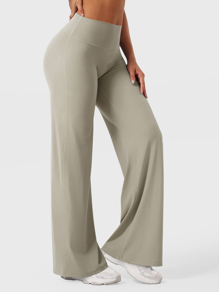 Yvonne | Damen Sommerweite Hose mit Hoher Taille