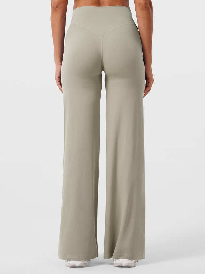 Yvonne | Damen Sommerweite Hose mit Hoher Taille