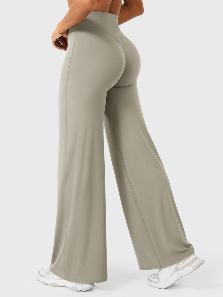 Yvonne | Damen Sommerweite Hose mit Hoher Taille