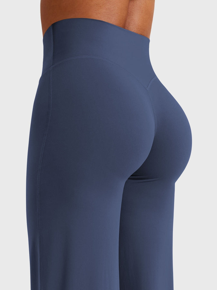 Yvonne | Damen Sommerweite Hose mit Hoher Taille
